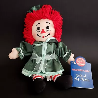 Raggedy Ann DECEMBER "Doll Of The Month" by Applause 9" New-Old-Stock w/ Tag