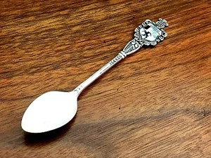 Deutscher .800 Silber und Emaille Souvenir Teelöffel St Moritz - Bild 1 von 6