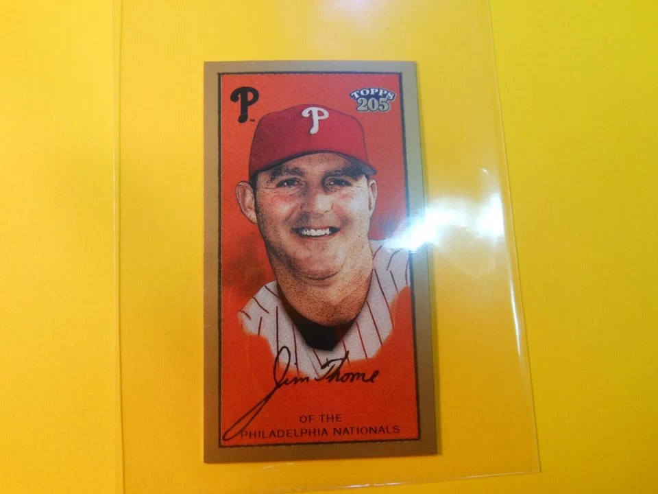 2003 Topps 205 Sweet Caporal Back Mini Brown Jim Thome #83 HOF - Image 1 of 4