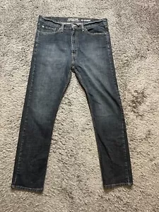 Levis Jeans Mens 38x34 Blue S51 Straight Dark Wash Denim Faded Workwear (38x32) - Picture 1 of 11