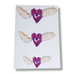 1200 The Cure Winged Heart Temporary Tattoos 400 SHEETS/3 PER SHEET (A) - Zdjęcie 1 z 1