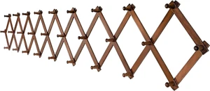 Accordion Wall Hanger, Modern Expandable Coat Rack Wall Mounted, Solid Wooden Wa - Picture 1 of 7