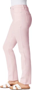 GLORIA VANDERBILT AMANDA SLIMMING JEAN HIGH-RISE TAPERED LEG WISPY PINK 14 SHORT - Picture 1 of 4