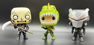Funko Pop Lot Fortnite Omega 435 Rex 443 & Skull Trooper 438 Loose No Boxes - Picture 1 of 7