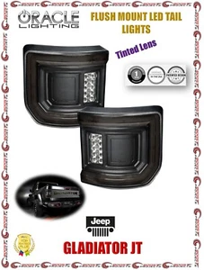 ORACLE Lighting Flush Mount LED Tail Lights Tinted Lens For Jeep Gladiator JT - Picture 1 of 11