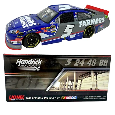 Lionel Nascar #5 Kasey Kahne Farmer's Insurance 2012 Impala 1:24 Diecast Foto 1 de 4