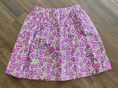 Girls Pink and Green Floral Skirt 11-12 Y - Image 1 of 3