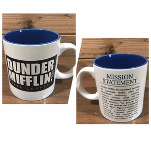 DUNDER MIFFLIN The Office COFFEE MUG with Mission Statement 20 oz Large Tea Cup - Picture 1 of 7