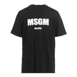 T-Shirt Uomo Donna Msgm milano logo maglia nera stampa msgm - Foto 1 di 1
