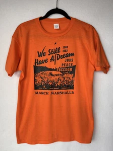 MLK We Still Have a Dream March/Washington history 1983 Vintage Shirt Orange XL - Bild 1 von 5