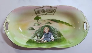 Antiguo plato vintage Royal Bayreuth Bavaria Little Boy con mango azul - Imagen 1 de 17
