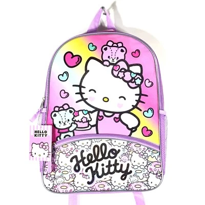 Hello Kitty 16" Backpack Glitter Pink Sanrio - Image 1 of 4