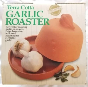 Progressiver Terrakotta Knoblauch Zwiebelbräter groß mit Box - Bild 1 von 11