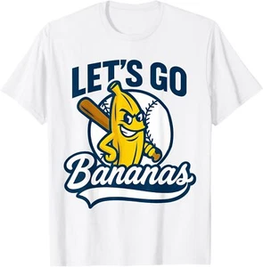 Funny Lets Go Bananas Cute Banana Fruits Lover Banana Player T-Shirt - Picture 1 of 5