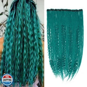 24 Zoll Clip in Dreadlock Haarverlängerungen 10 Clips 40 Strähnen gemischt Synthetik  - Bild 1 von 5