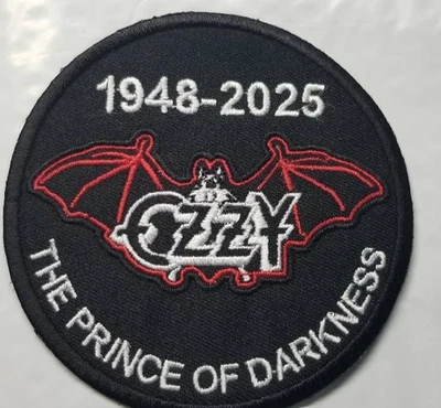 THEPATCHGUY Ozzy Osbourne "Prince of Darkness" 3.5" Patch 1948-2025 red