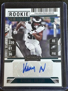 2024 Panini Contenders - Kendall Milton - Boleto de novato #2 autógrafo - Imagen 1 de 2