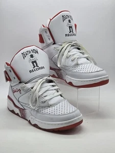 Mens Shoes Ewing Athletics 33 HI Death Row Records White Red SZ 13 1BM00767-128 - Picture 1 of 24