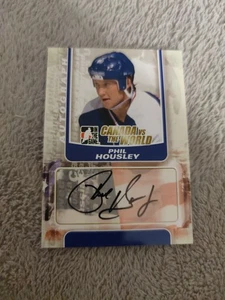 11/12 ITG CANADA VS WORLD PHIL HOUSLEY AUTOGRAPH A-PH - Bild 1 von 2