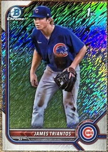 2022 Bowman Chrome James Triantos 1st Shimmer Refractor #BCP-208 Cubs - Bild 1 von 2