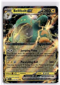Pokemon TCG Bellibolt ex 079/193 Sv02: Paldea Evolved Double Rare - Picture 1 of 1