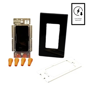 Leviton VZM10-1LE Black Vizia Light Dimmer Switch Control 1000VA Magnetic Low - Picture 1 of 5