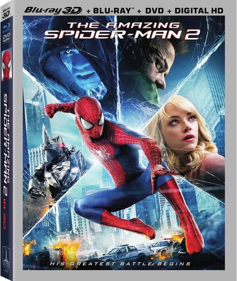 The Amazing Spider-Man 2 (Blu-ray 3D + Blu-ray + DVD) (Blu-ray) - Image 1 of 1