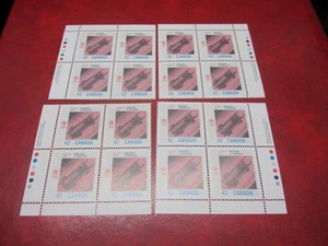 CANADA Unitrade# 1131 42c 1988 OLYMPIC WINTER GAMES SET OF 4 INSCRIPTION MNH - Picture 1 of 2