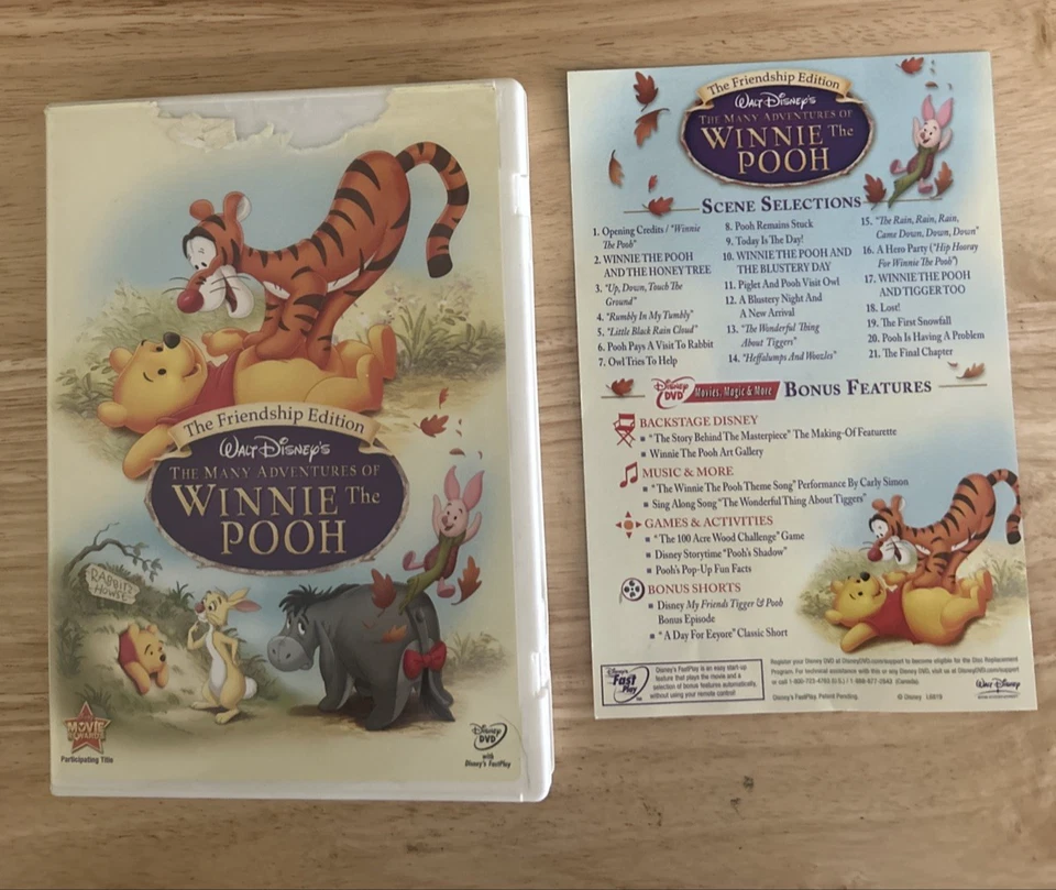 Disney The Many Adventures of Winnie the Pooh (DVD, 2007, The Friendship Ed.) - Image 1 of 4