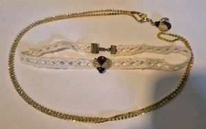 Waist Chain Belly Bikini Body Jewelry Bug Rhinestone Beach & Choker Necklace - Picture 1 of 4