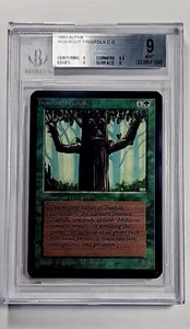 1993 MTG Magic The Gathering LEA Alpha Vintage Ironroot Treefolk BGS 9 Mint - Picture 1 of 3