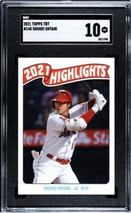 2021 Topps TBT #140 Shohei Ohtani	SGC 10 GEM MINT Throwback Thursday - Picture 1 of 3