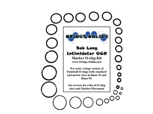 Kit de Oring de Junta Tórica de Paintball Bob Long Intimidator G6R x 4 reconstrucciones/kits - Imagen 1 de 1