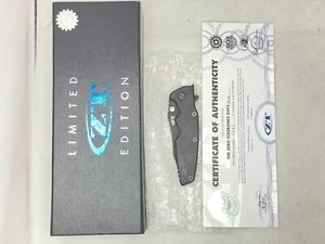 RARE Zero Tolerance ZT 0392 BLK 204P Limited Edition Hinderer / ZT Collab - Picture 1 of 11
