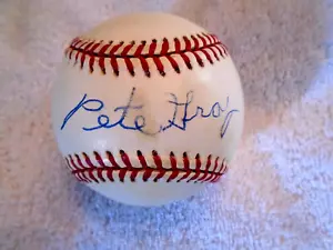 PETE GRAY Signed (tone spot) American League Baseball -Guaranteed Authentic - Picture 1 of 2