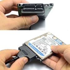 USB 2.0 To SATA 7+15 Pin 22 Adapter Cable For 2.5 HDD SSD Laptop Hard Disk Drive