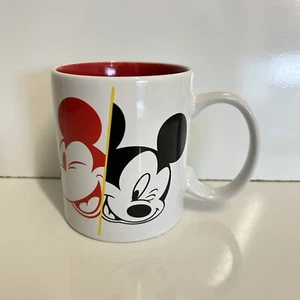 Tazza caffè DISNEY 90 anni anniversario di Topolino bianco nero rosso - Foto 1 di 8