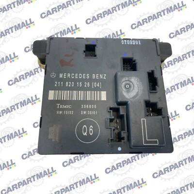 2003-2009 Mercedes Benz E320 Sedan Rear Left Side Door Control Module 2118201526 Foto 1 de 4