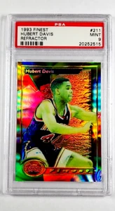 1993 1993-94 Topps Finest Refractor 211 Hubert Davis SP PSA 9 Only 1 Card Higher - Picture 1 of 3