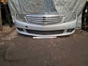 MERCEDES CLASE C Parachoques Frontal Completo 2007-2011 Sedán Plata 775 - Imagen 1 de 14