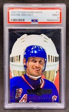 1997-98 Donruss Studio WAYNE GRETZKY Hard Hats Die Cut Silver SP 3000 Mint PSA 9