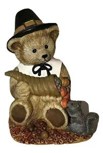 Adorable Danbury Mint Calendar Teddy Bear Figurine NOVEMBER Fun - Picture 1 of 11