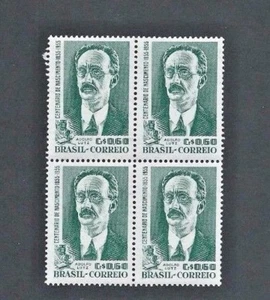 BRASILIEN 1955 SG 934 4er Block x 60c - ADOLFO LUTZ Public Health Pionier - postfrisch - Bild 1 von 1