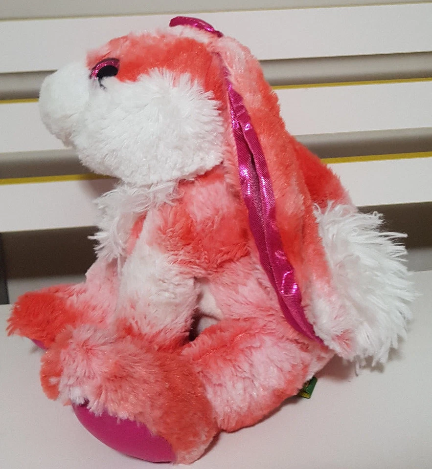 WILD REPUBLIC PINK BUNNY RABBIT PLUSH TOY! SOFT TOY ABOUT 22CM SEATED KIDS TOY!  - image 1 of 1