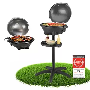 2in1 Elektrogrill Elektrischer Grill Barbeque BBQ Tischgrill Standgrill TZS - Bild 1 von 7