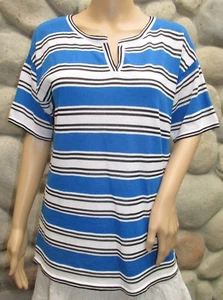 Neu mit Etikett Jones New York gestreifter Pullover Oberteil Größe M - Bild 1 von 7