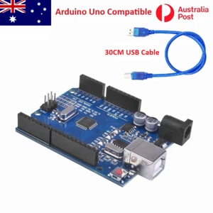 Arduino Uno Compatible R3 Dev Board ATMEGA328P + USB Cable AUS stock - Picture 1 of 8