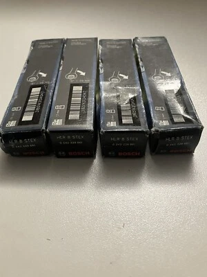 BOSCH HLR8STEX ( 0242229661 ) X4 SPARKPLUGS - Image 1 of 3