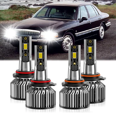 For Buick Park Avenue 1991-2005 LED Headlight Bulb High/Low Beam Kit 6500K White - Image 1 of 4