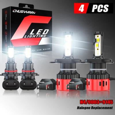 Para 适用于三菱 Montero 2001 - 2006 4X faros LED + bombillas de luz antiniebla — 第 1/4 张图片